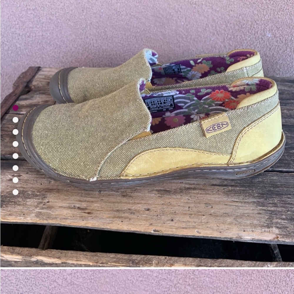 Keen Cush Golden Summer Canvas Flats